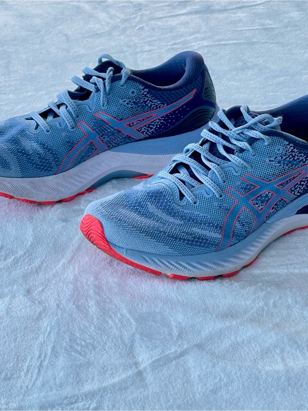 Asics Gel-Nimbus 23 Women Running Shoes Mist Blazing Coral 1012A885 Sz 9 EUC - Picture 4 of 9
